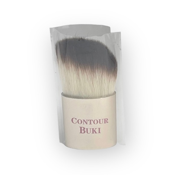 VHTF: new Too Faced ㋛ Contour Buki Teddy Bear Kabuki Powder Brush ㋛ Gold Pink - Picture 8 of 15